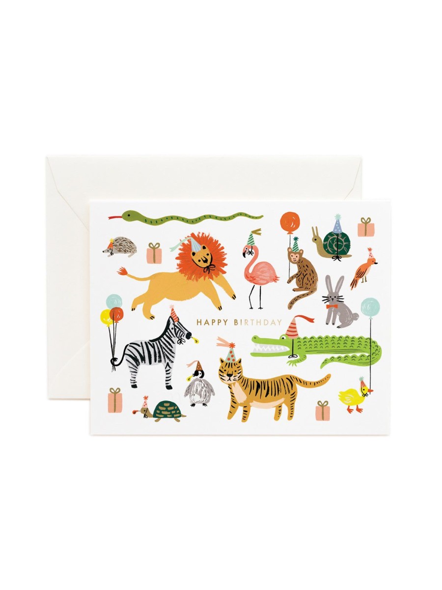 Cards Rifle Paper Co For Children | Rifle Paper Co Party Animals Card