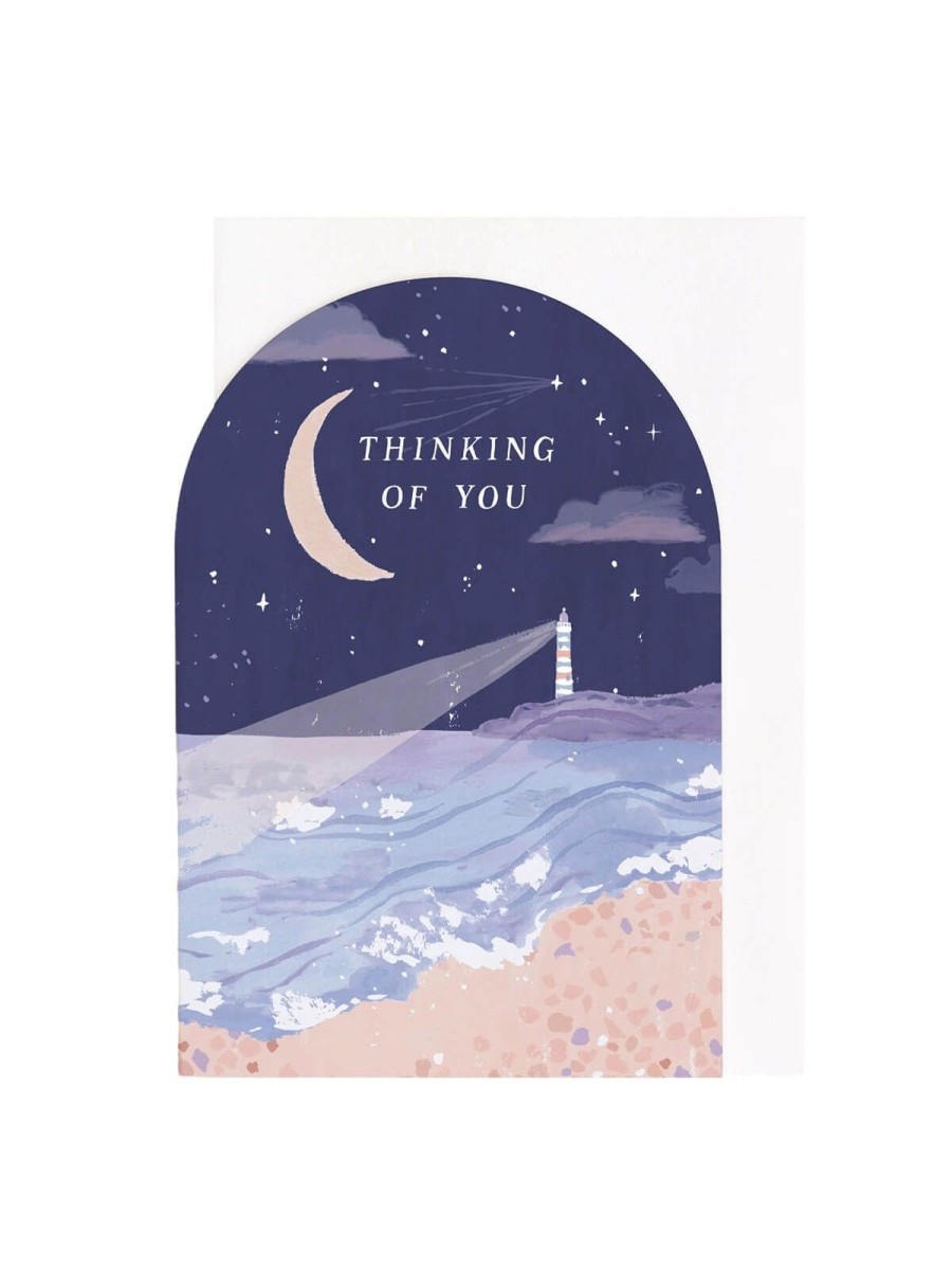 Cards Designed in the UK | Thinking Of You Lighthouse Card