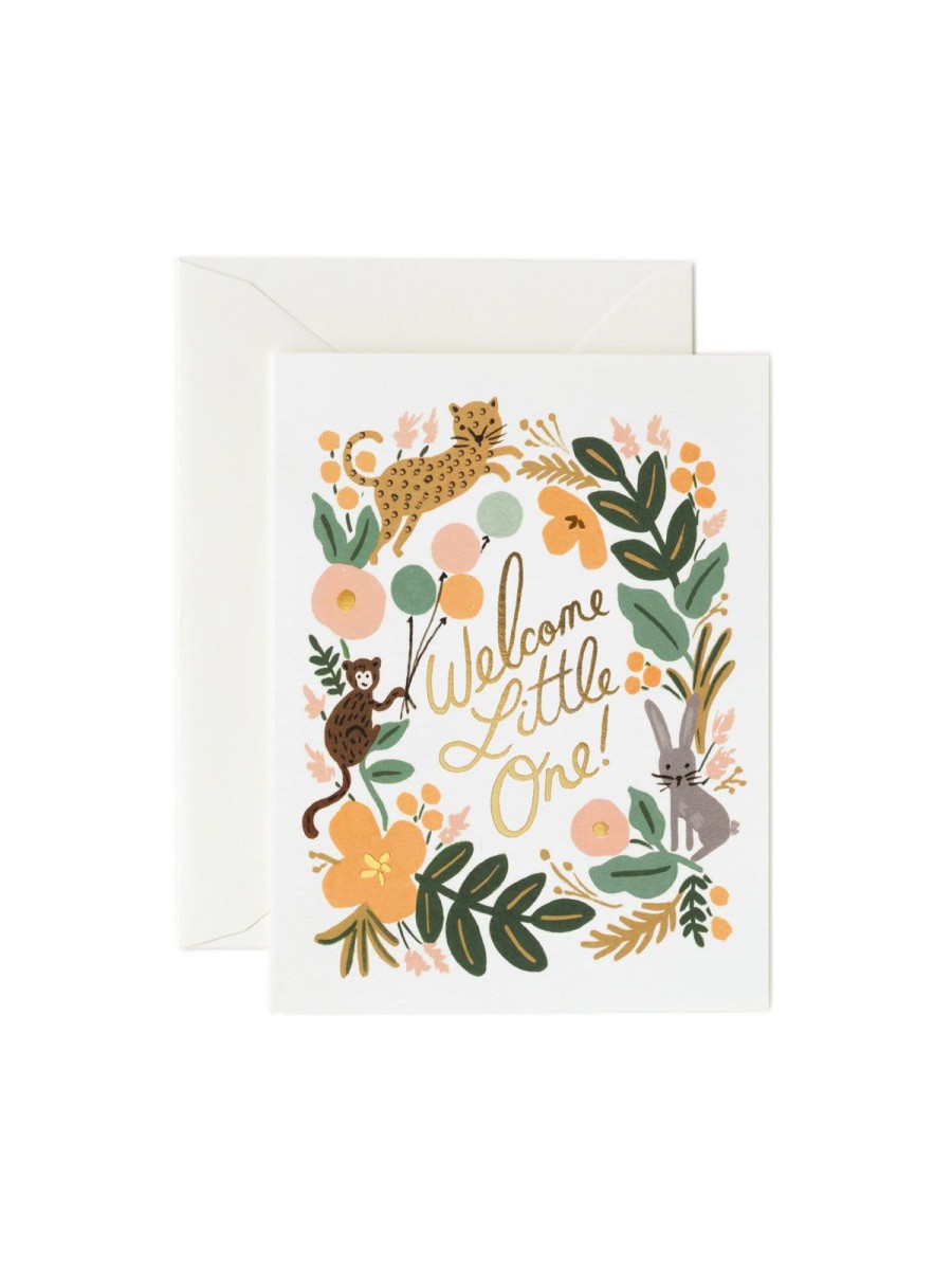 Cards Rifle Paper Co | Rifle Paper Co Baby Menagerie Card