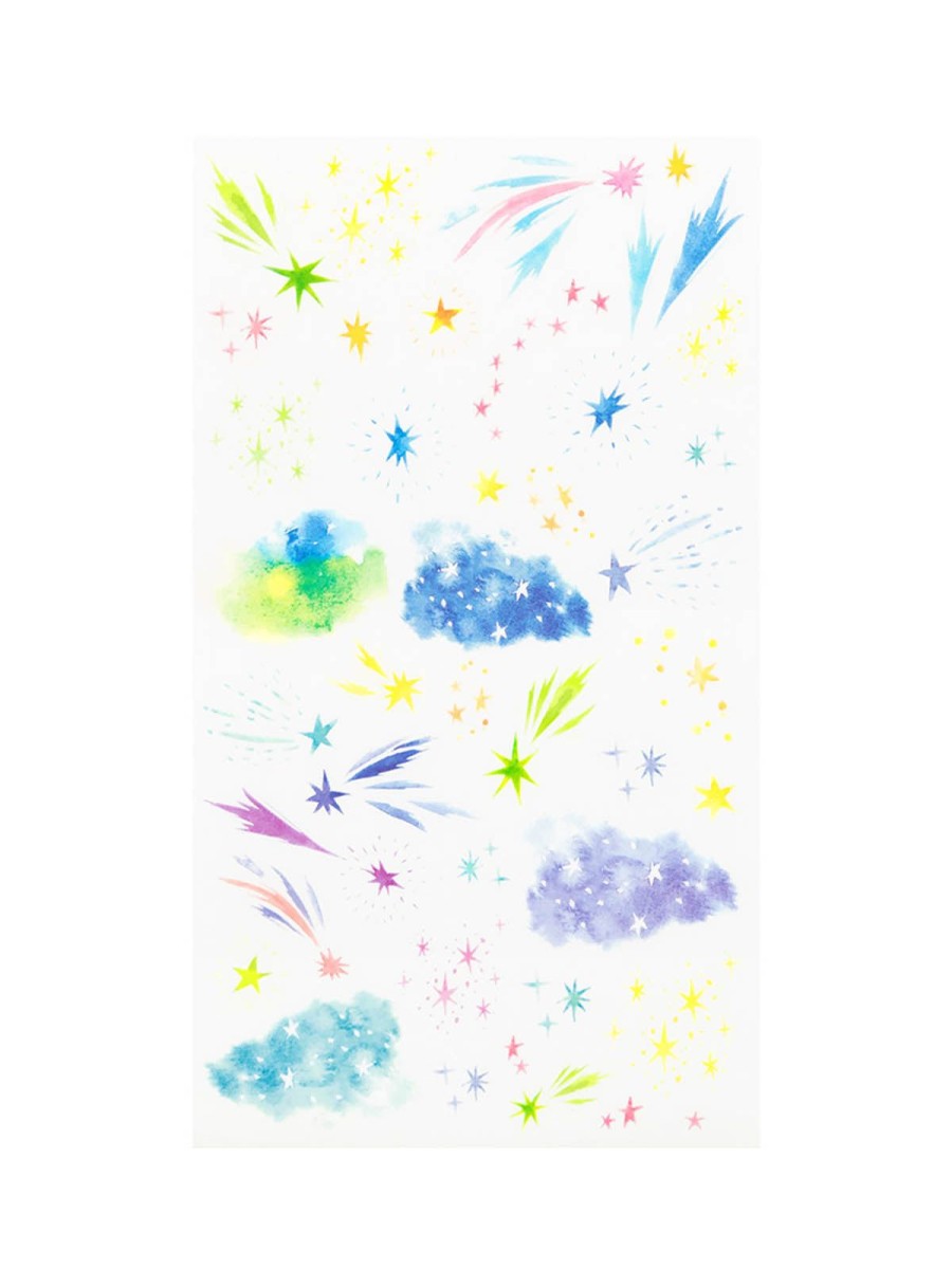 Stationery Midori | Midori Watercolour Sky Transfer Stickers