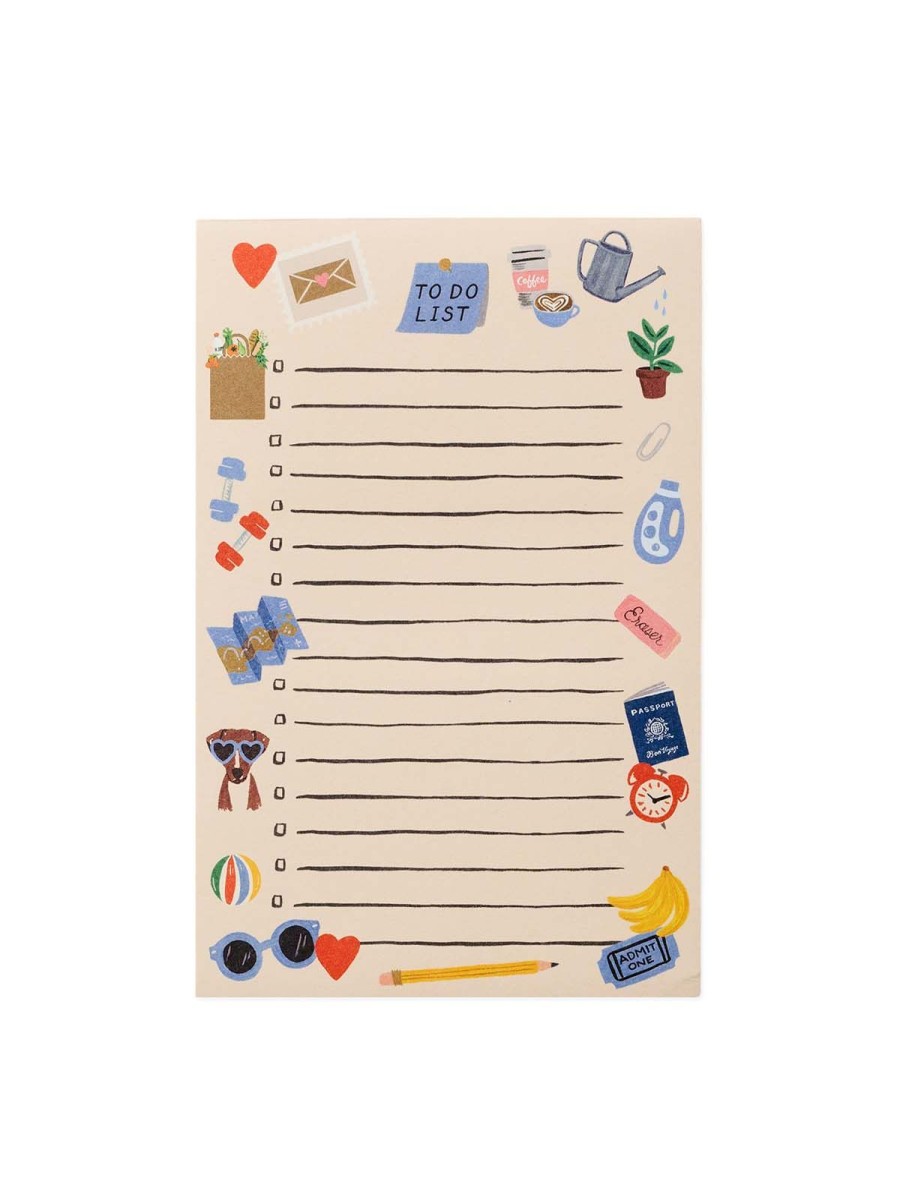 Notebooks And Notepads Rifle Paper Co | Rifle Paper Co To Do Checklist Notepad