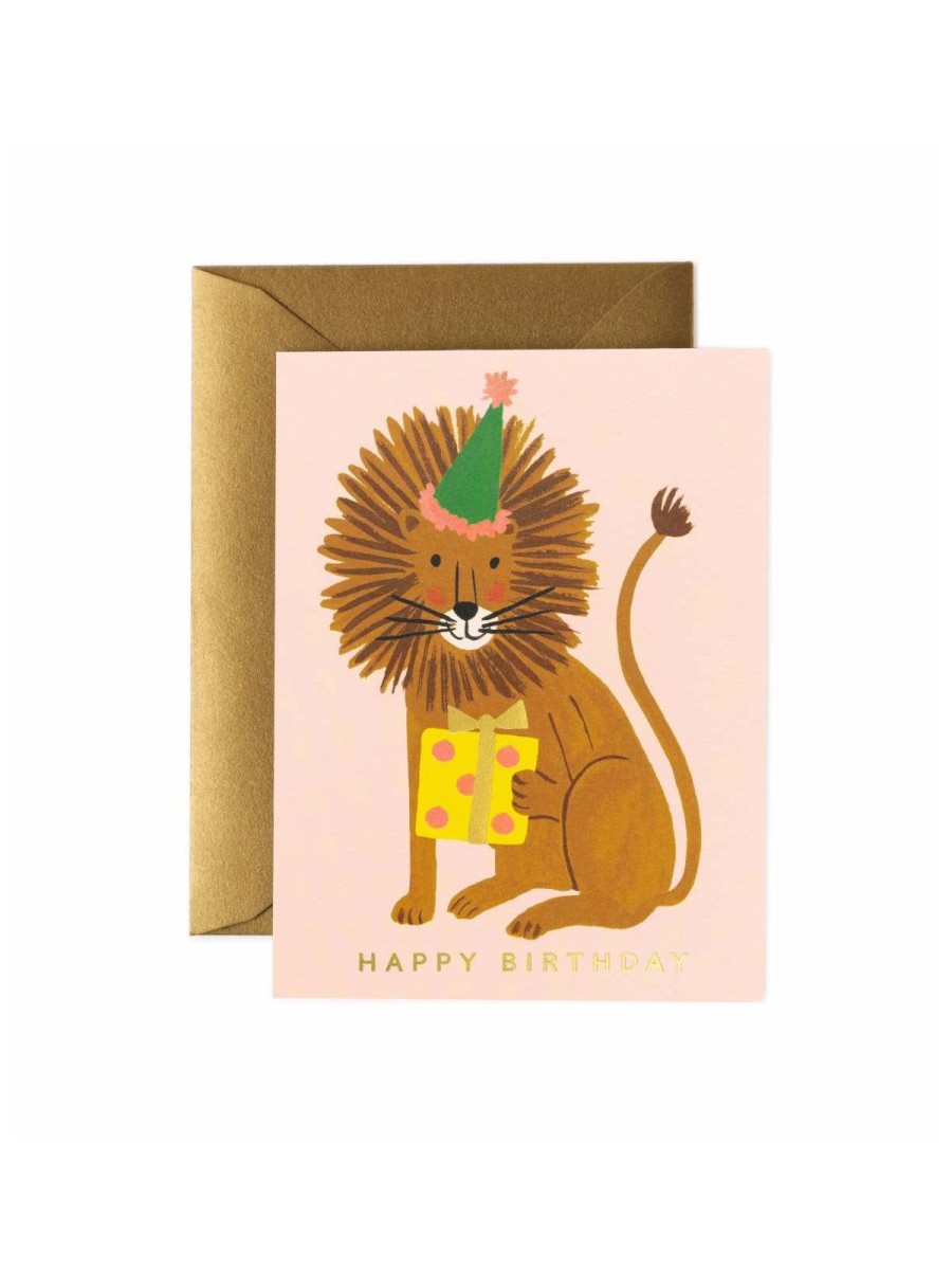 Cards Rifle Paper Co For Children | Rifle Paper Co Lion Birthday Card