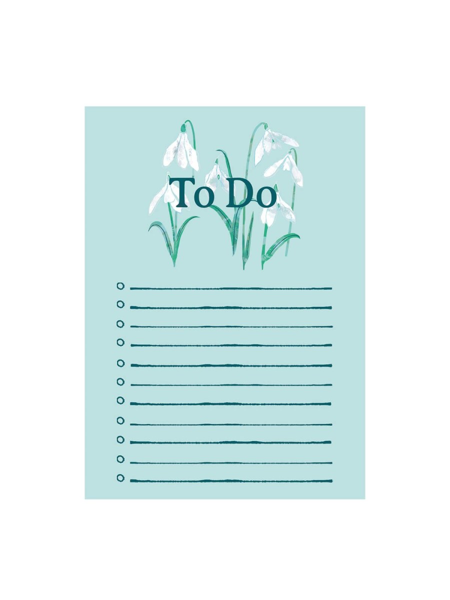 Stationery Papermash | Papermash Snowdrops To Do Notepad