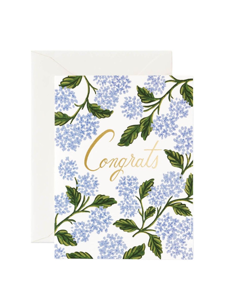 Cards Rifle Paper Co | Rifle Paper Co Hydrangea Congrats Card