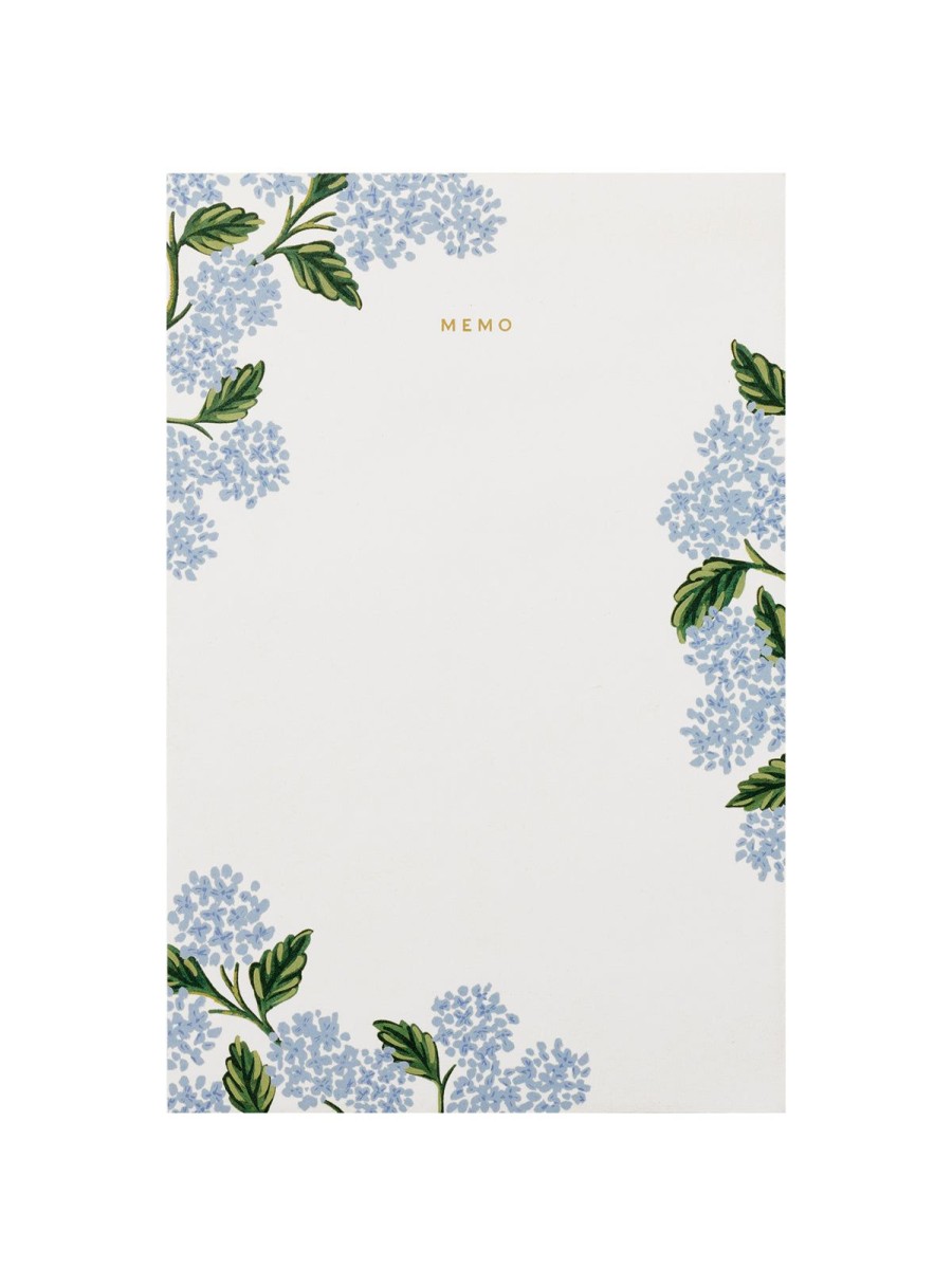 Notebooks And Notepads Rifle Paper Co | Rifle Paper Co Hydrangea Memo Notepad