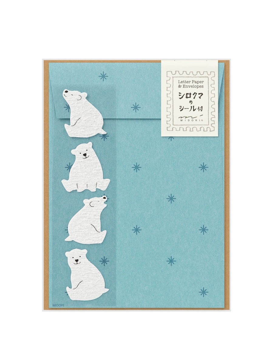 Stationery Midori | Midori Polar Bear Letter Writing Set