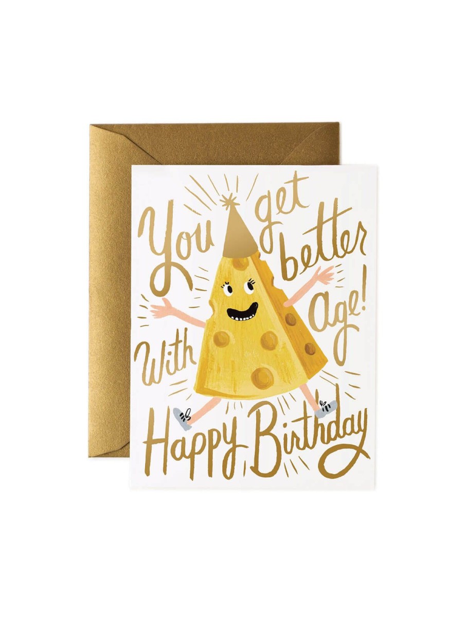 Cards Rifle Paper Co For Men | Rifle Paper Co Cheese Birthday Card