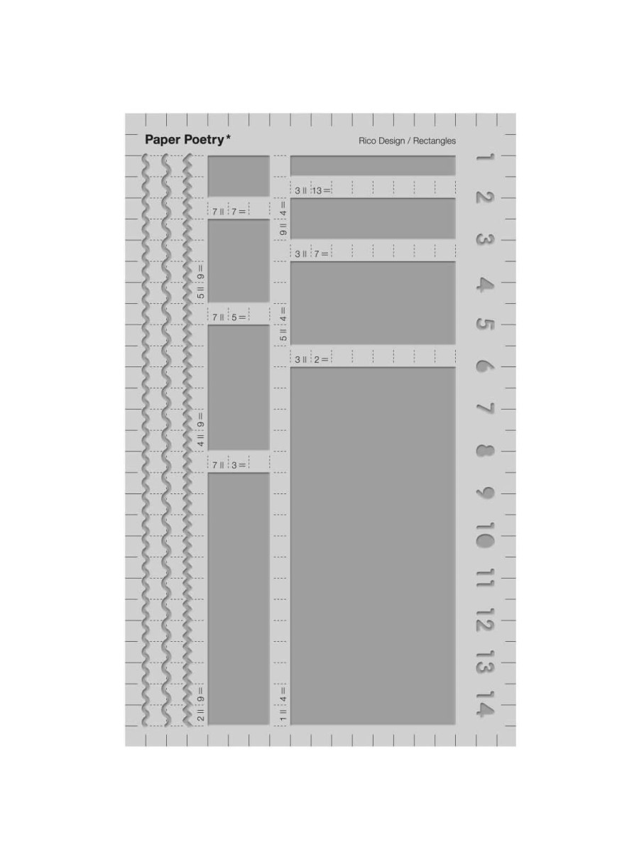 Stationery Paper Poetry | Bullet Journal Rectangle Stencil