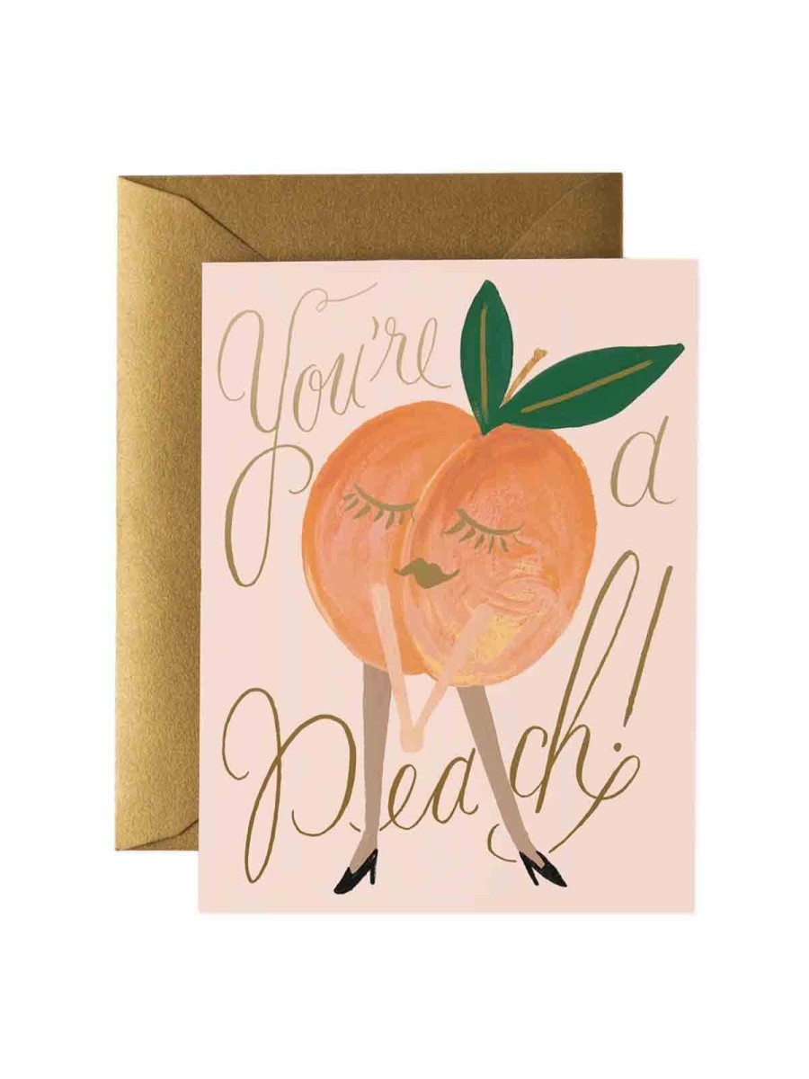 Cards Rifle Paper Co | Rifle Paper Co You'Re A Peach Card