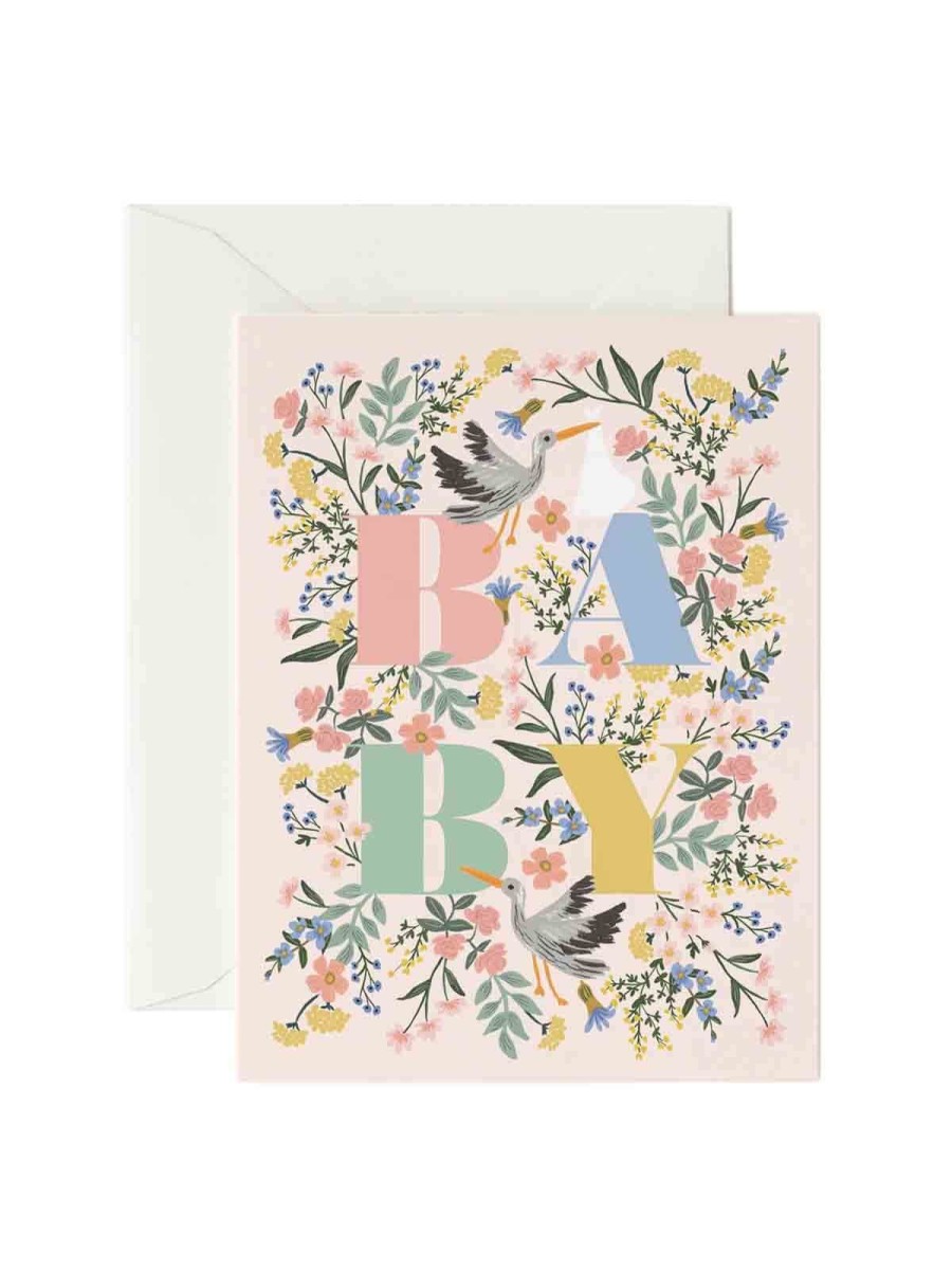 Cards Rifle Paper Co | Rifle Paper Co Mayfair Baby Card