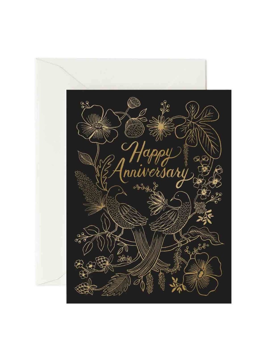 Cards Rifle Paper Co | Rifle Paper Co Love Birds Anniversary Card