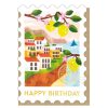 Cards Designed in the UK | Italian Riviera Stamp Birthday Card