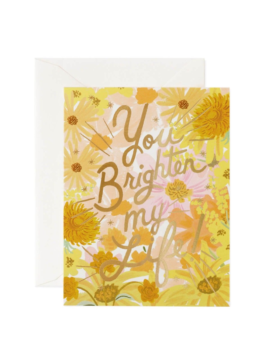 Cards Rifle Paper Co | Rifle Paper Co You Brighten My Life Card