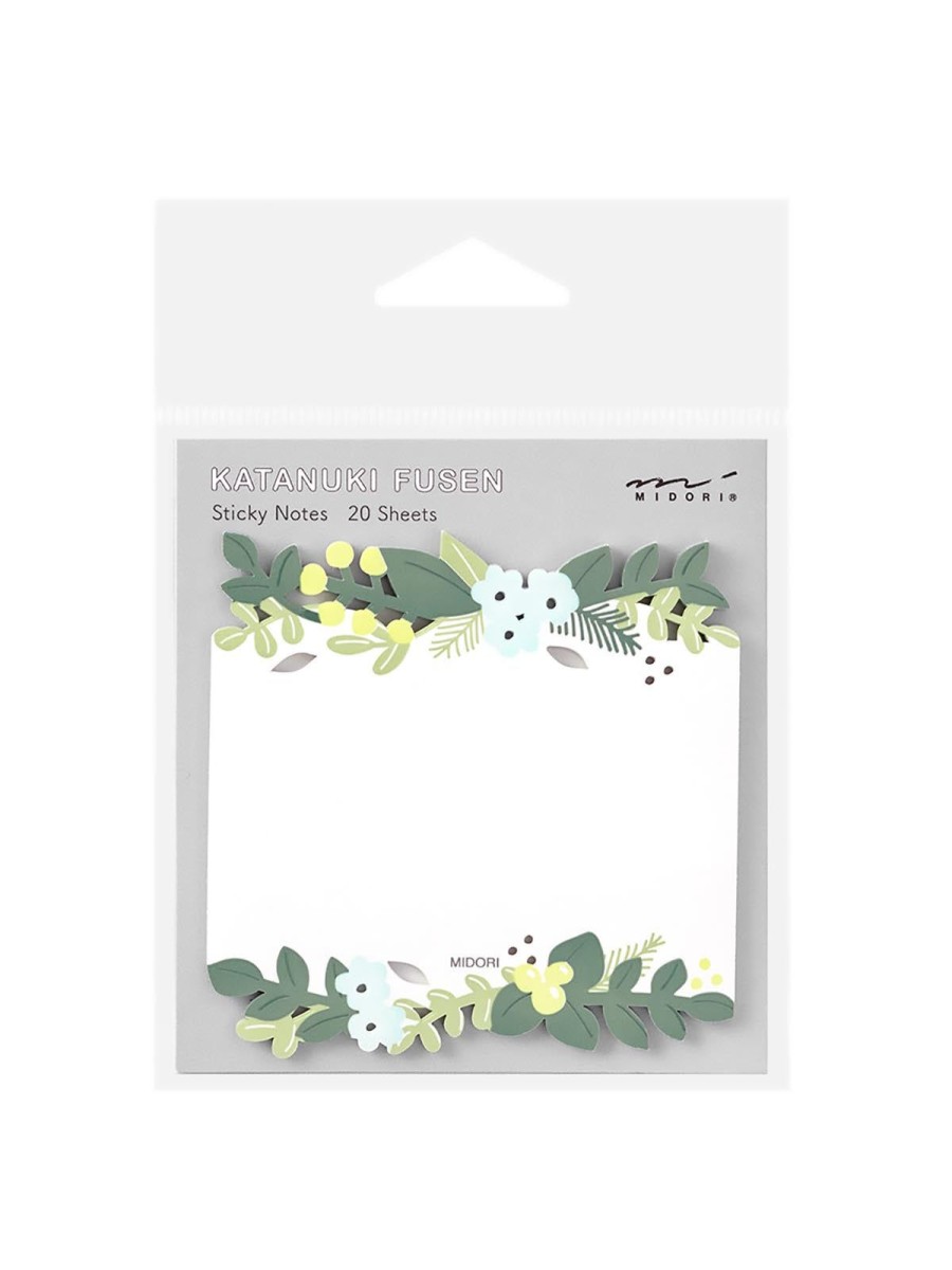 Stationery Midori | Midori Die-Cut Leaves Sticky Notes