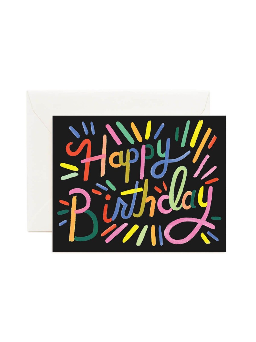 Cards Rifle Paper Co For Men | Rifle Paper Co Fireworks Birthday Card