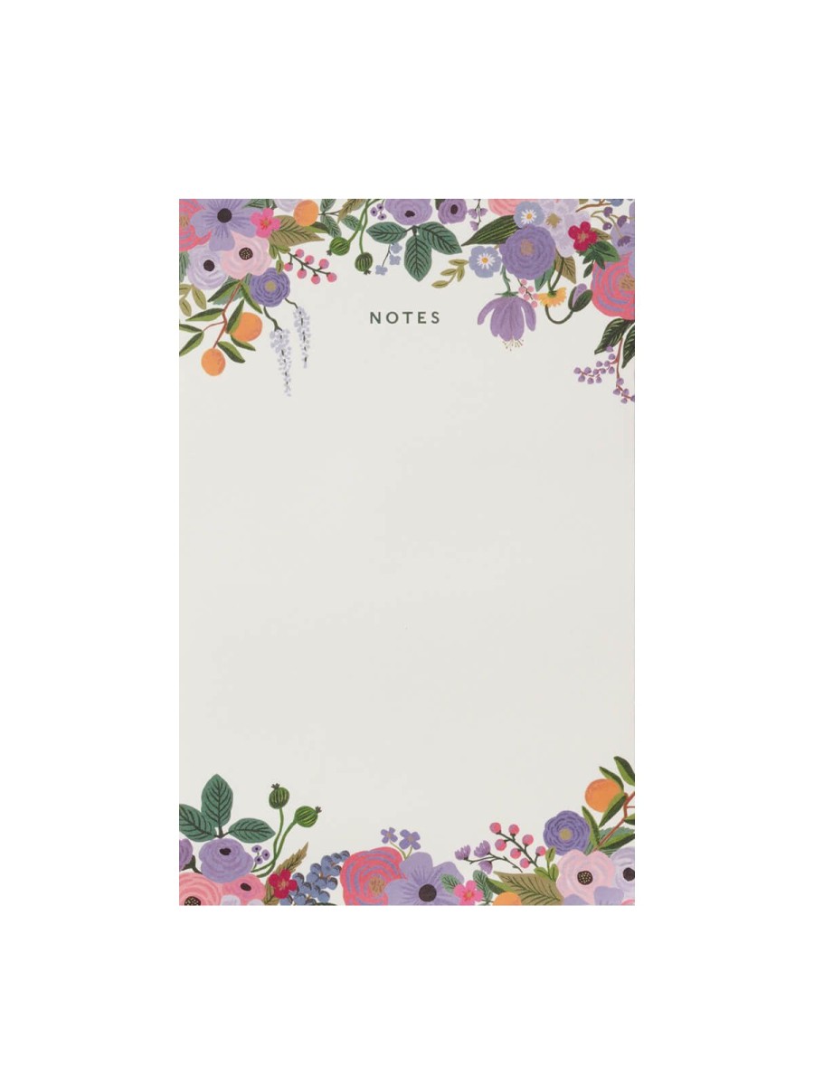 Cards Rifle Paper Co | Rifle Paper Co Garden Party Violet Notepad