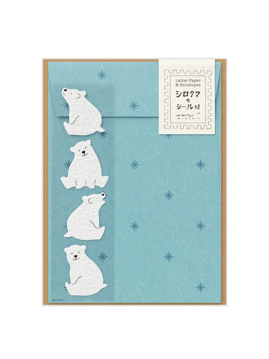 Stationery Midori | Midori Polar Bear Letter Writing Set