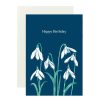 Cards Papermash | Snowdrops Birthday Card