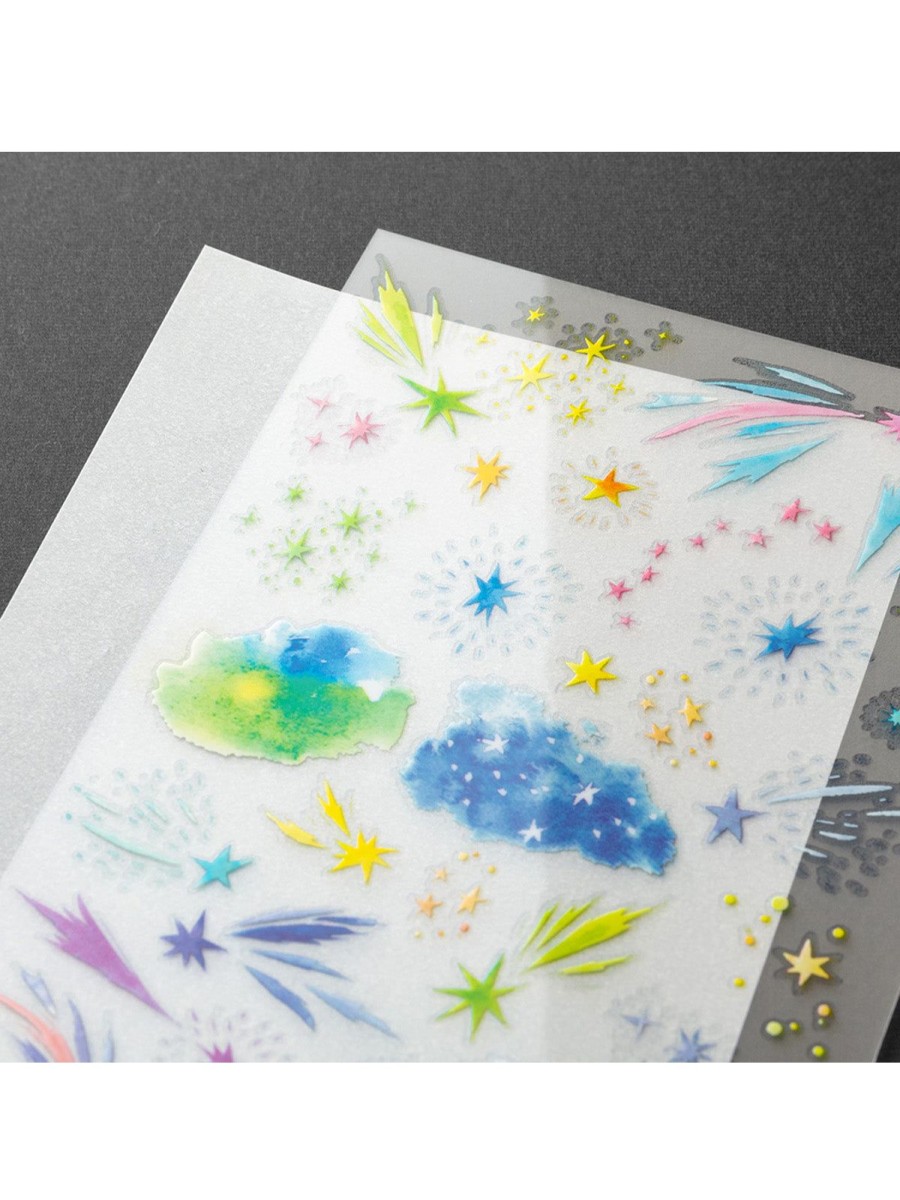 Stationery Midori | Midori Watercolour Sky Transfer Stickers