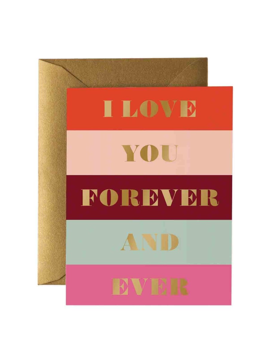 Cards Rifle Paper Co | Rifle Paper Co Love You Forever And Ever Card