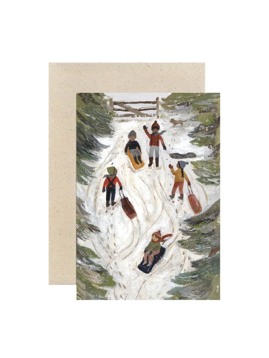 Cards Gemma Koomen | Sledging On The Lane Card