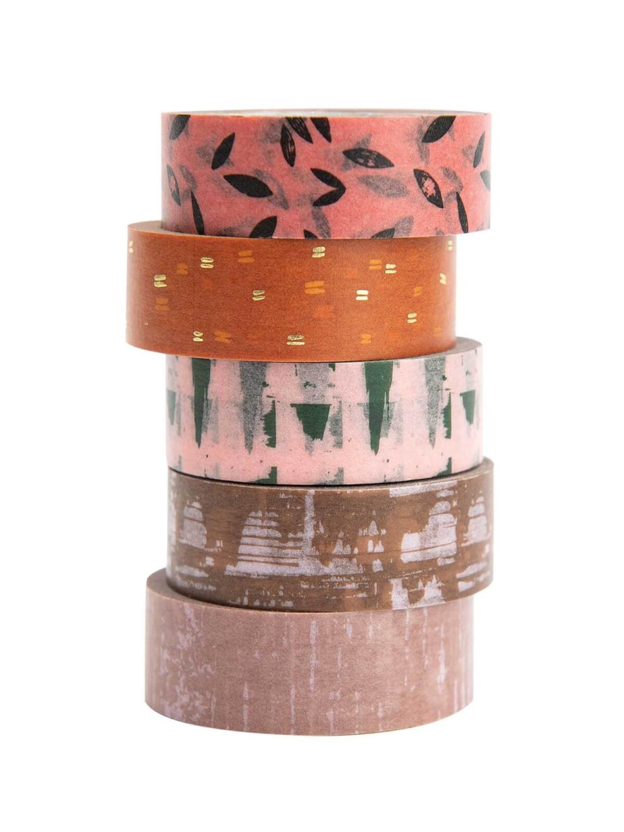 Washi Tape Paper Poetry | Textured Pinks Washi Tape Set