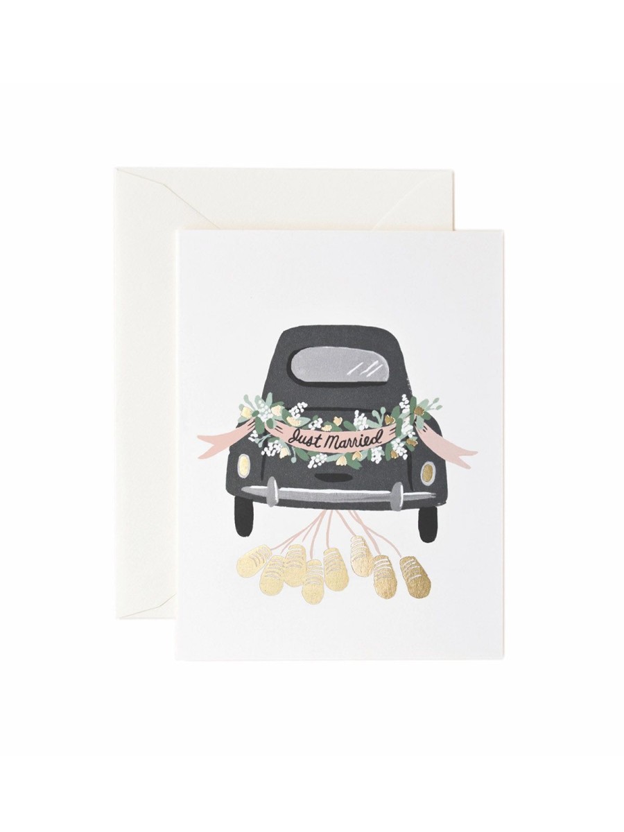 Cards Rifle Paper Co | Rifle Paper Co Just Married Car Card