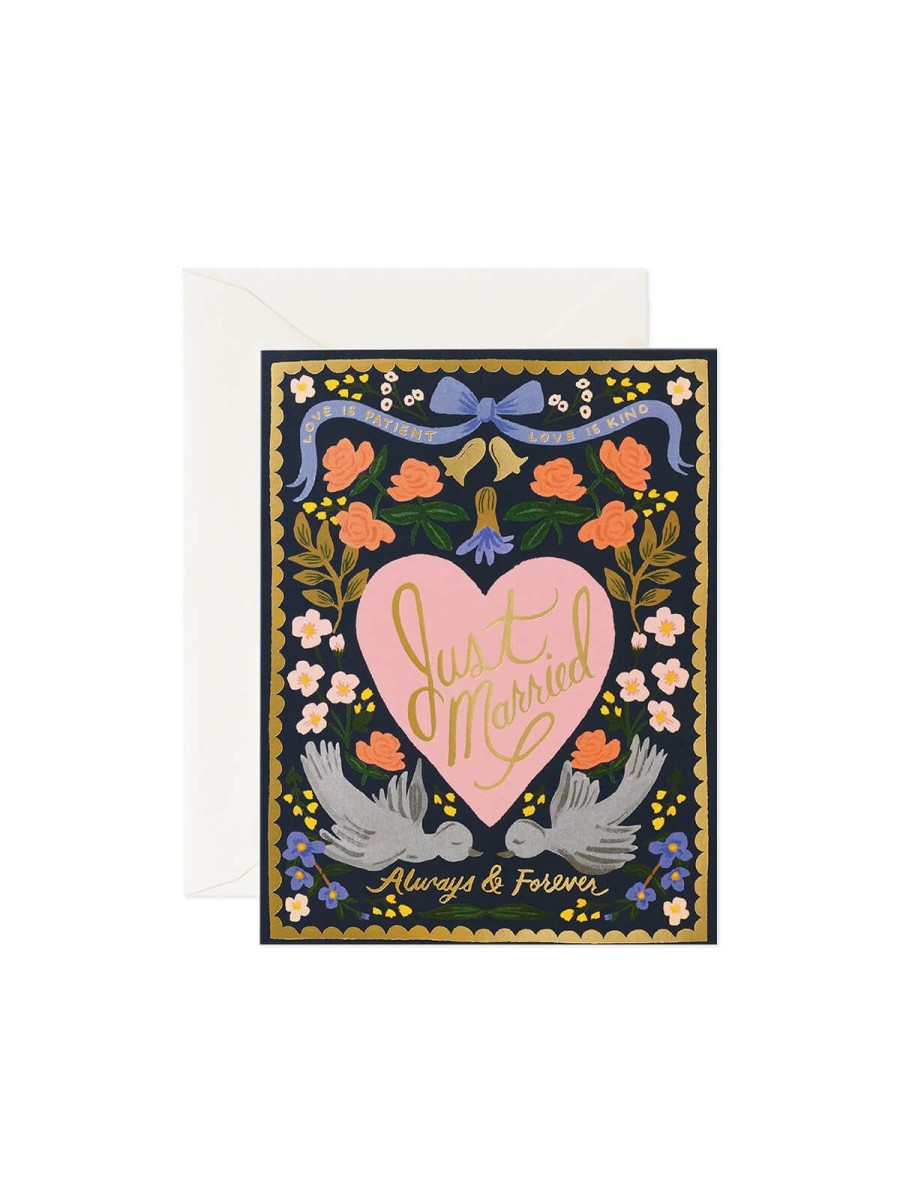 Cards Rifle Paper Co | Rifle Paper Co Love Birds Wedding Card