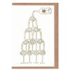 Cards Designed in the UK | Champagne Fountain Letterpress Card