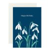 Cards Papermash | Snowdrops Birthday Card