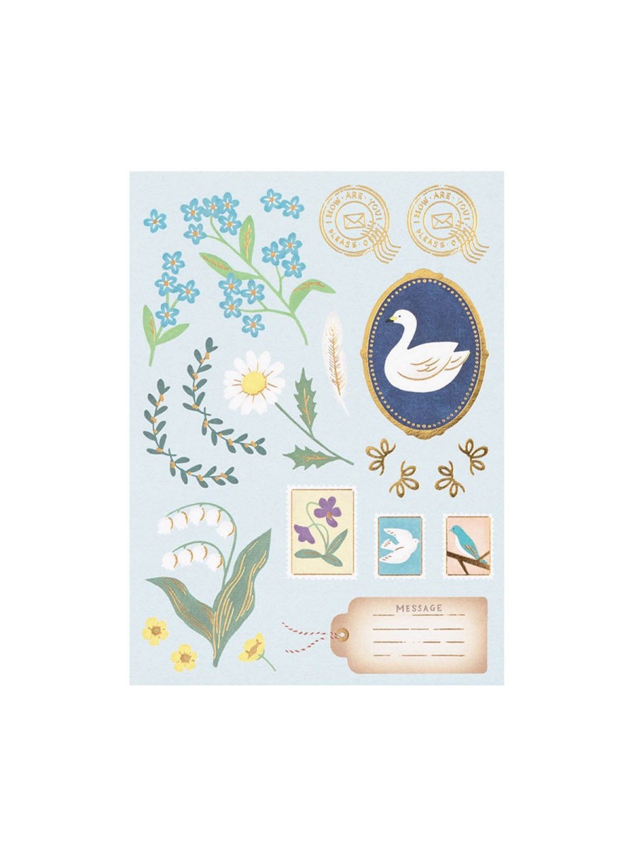 Stationery Midori | Midori Bird Collage Letter Writing Set