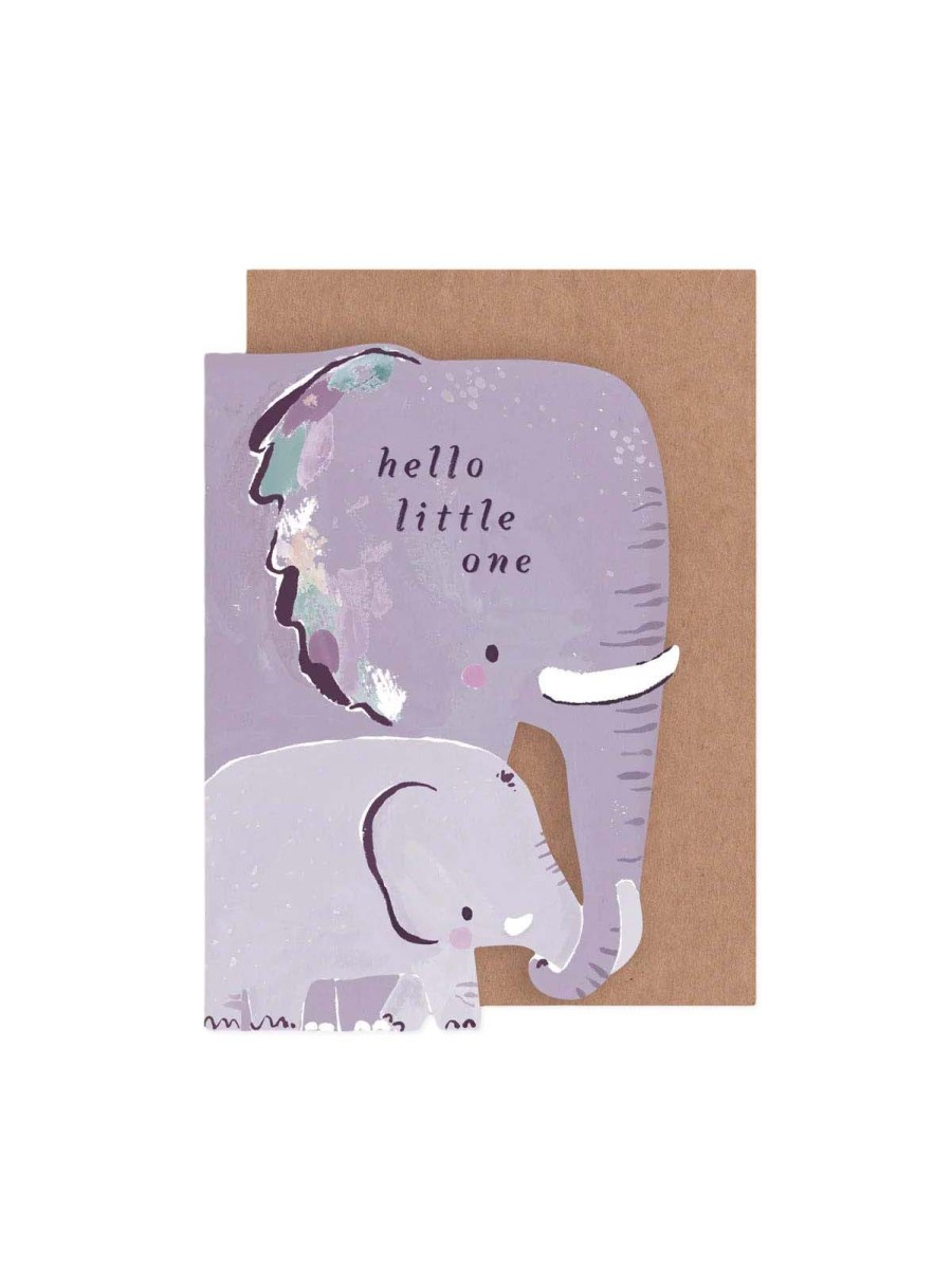 Cards Designed in the UK | Hello Little One Elephant Card