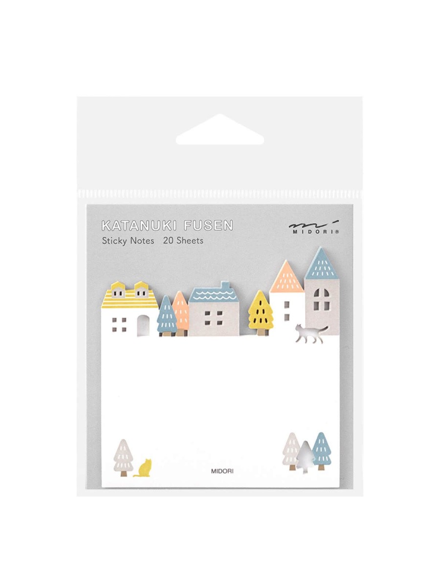 Stationery Midori | Midori Die-Cut Town Sticky Notes