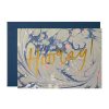 Cards Wanderlust Paper Co | Wanderlust Paper Co Blue Marble Hooray Card